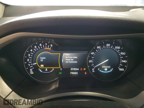 2015 Lincoln MKZ with VIN 3LN6L2JK4FR616026, listed as a Copart auction lot 51848355 with 207,855 mi miles and Clean title. Bid and sale history available at DreamBid. Image 9.