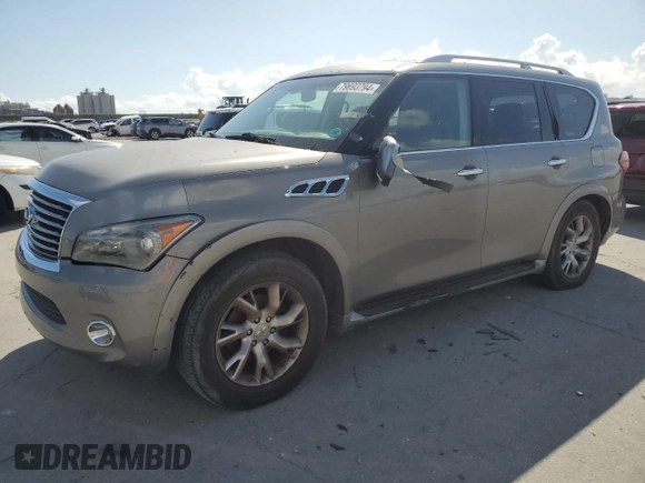 2011 Infiniti QX56 7-passenger with VIN JN8AZ2NF5B9504257, listed as a Copart auction lot 79693794 with 178,486 mi miles and Clean Title. Bid and sale history available at carsss.com. Image 1.