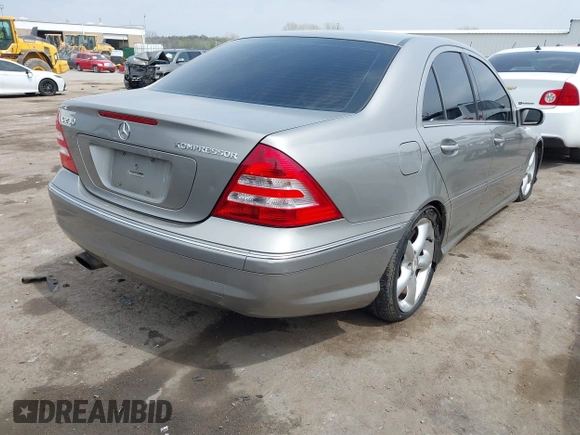 2005 Mercedes-Benz C 230 Kompressor with VIN WDBRF40J15A742736, listed as a IAAI auction lot 41936443 with 168,024 mi miles and . Bid and sale history available at DreamBid. Image 4.