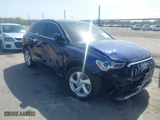 2021 Audi Q3 Premium Plus with VIN WA1BUCF35M1081281, listed as a IAAI auction lot 41748291 with 66,261 mi miles. Bid and sale history available at carsss.com. Image 6.