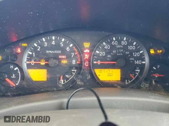 2010 Nissan Frontier LE with VIN 1N6AD0EV5AC446672, listed as a Copart auction lot 89176925 with 107,171 mi miles and Salvage title. Bid and sale history available at DreamBid. Image 9.