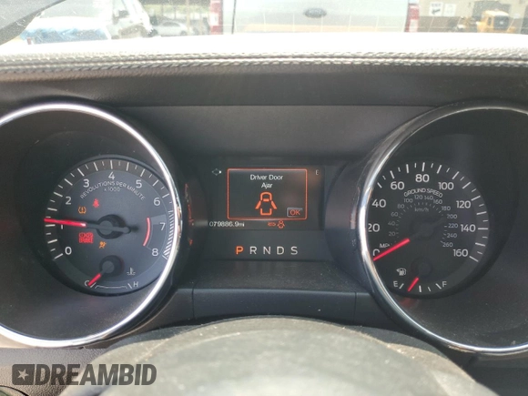 2015 Ford Mustang EcoBoost with VIN 1FA6P8TH1F5401967, listed as a Copart auction lot 59552635 with 79,886 mi miles and Salvage title. Bid and sale history available at DreamBid. Image 9.