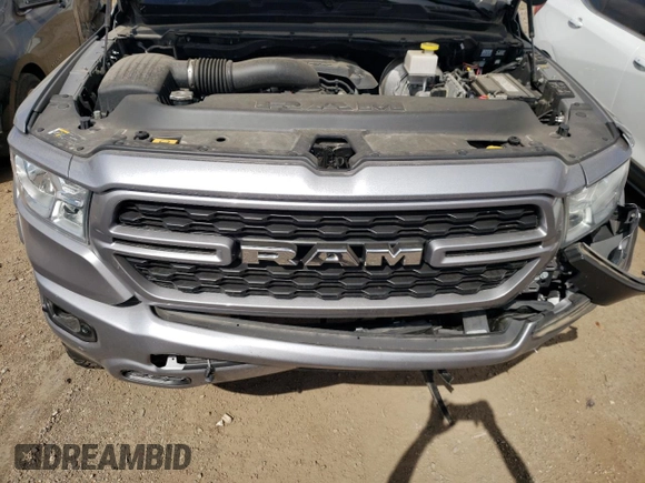 2022 Ram 1500 Big Horn with VIN 1C6SRFFT0NN135872, listed as a Copart auction lot 67926764 with 26,976 mi miles and Salvage title. Bid and sale history available at DreamBid. Image 11.