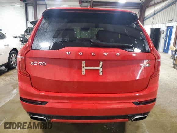 2019 Volvo XC90 R-Design with VIN YV4A22PM9K1448900, listed as a Copart auction lot 56114025 with 58,639 mi miles and Salvage title. Bid and sale history available at DreamBid. Image 6.