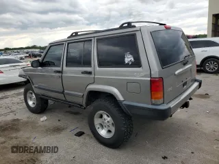 2001 Jeep Cherokee Sport with VIN 1J4FF48S91L592966, listed as a Copart auction lot 58996445 with 159,140 mi miles and Salvage title. Bid and sale history available at DreamBid. Image 2.