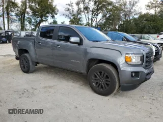 2020 GMC Canyon 2WD SLE with VIN 1GTG5CEN9L1118892, listed as a Copart auction lot 43500175 with 53,587 mi miles and Salvage Title. Bid and sale history available at carsss.com. Image 4.