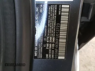 2015 Mercedes-Benz C 300 Luxury с VIN 55SWF4KB0FU012723, выставлен на аукционе Copart как лот 55112815 с пробегом 106 566 миль миль и Списание • Salvage title. История ставок и продаж доступна на DreamBid. Изображение 13.