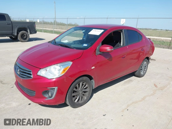 2018 Mitsubishi Mirage G4 SE with VIN ML32F4FJ7JHF10708, listed as a IAAI auction lot 41869431 with 101,112 mi miles. Bid and sale history available at carsss.com. Image 2.