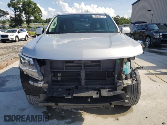 2020 Chevrolet Colorado 2WD Work Truck with VIN 1GCGSBEA0L1199572, listed as a Copart auction lot 58326225 with 185,498 mi miles and Salvage title. Bid and sale history available at DreamBid. Image 5.