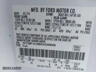 2014 Ford F-150 XL with VIN 1FTMF1CM6EKD40608, listed as a IAAI auction lot 40650148 with 163,333 mi miles. Bid and sale history available at carsss.com. Image 9.