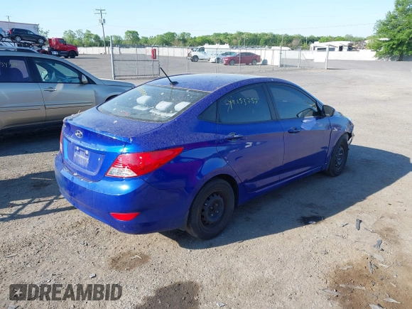 2012 Hyundai Accent GLS with VIN KMHCT4AE5CU207207, listed as a IAAI auction lot 42153757 with 163,278 mi miles. Bid and sale history available at carsss.com. Image 4.