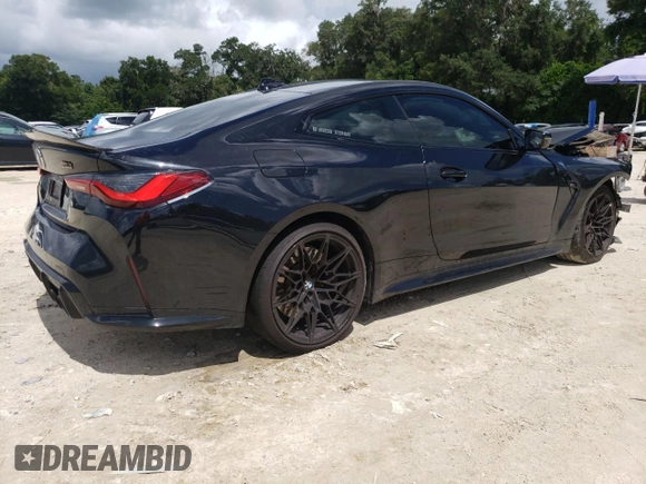 2021 BMW M4 Competition with VIN WBS33AZ0XMCG10825, listed as a Copart auction lot 61214343 with 38,615 mi miles. Bid and sale history available at carsss.com. Image 3.