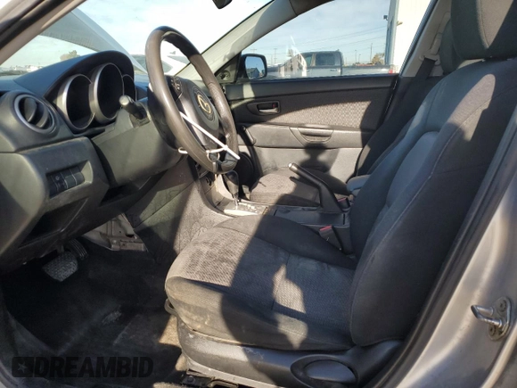 2008 Mazda 3 i Sport with VIN JM1BK12F281778705, listed as a Copart auction lot 89202195 with 243,541 mi miles and Salvage Title. Bid and sale history available at DreamBid. Image 7.