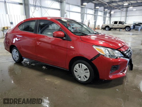 2021 Mitsubishi Mirage G4 ES with VIN ML32FUFJ5MHF05642, listed as a Copart auction lot 48236954 with 33,434 mi miles. Bid and sale history available at carsss.com. Image 4.