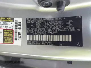 2014 Toyota Sienna LE AAS with VIN 5TDKK3DC2ES440251, listed as a IAAI auction lot 41803952 with 88,691 mi miles. Bid and sale history available at carsss.com. Image 9.