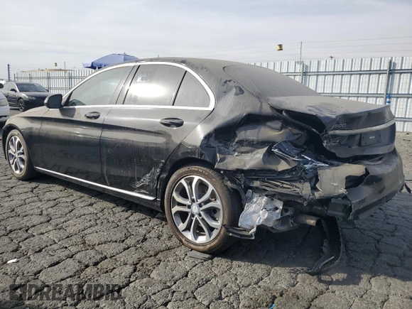 2017 Mercedes-Benz C 300 with VIN 55SWF4JB0HU191947, listed as a Copart auction lot 75603624 with 135,517 mi miles and Salvage title. Bid and sale history available at DreamBid. Image 2.