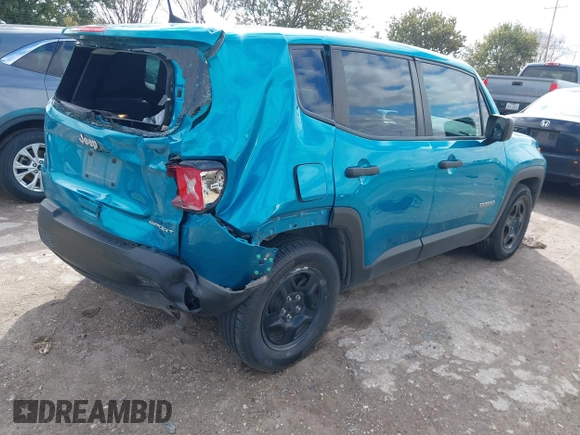2021 Jeep Renegade Sport with VIN ZACNJCABXMPM46996, listed as a IAAI auction lot 41285728 with 34,266 mi miles and . Bid and sale history available at DreamBid. Image 4.