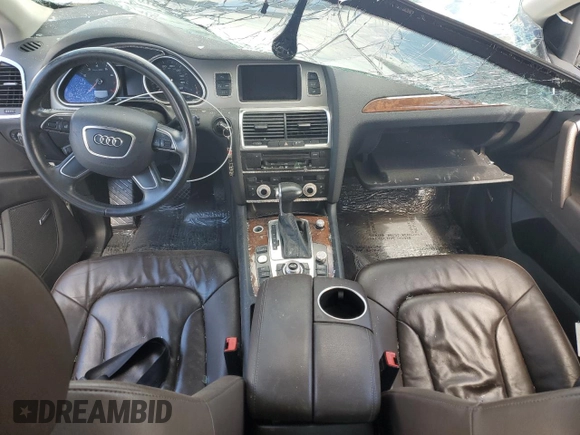 2015 Audi Q7 Premium Plus with VIN WA1LGAFE6FD029046, listed as a Copart auction lot 57629135 with 116,962 mi miles and Salvage title. Bid and sale history available at DreamBid. Image 8.