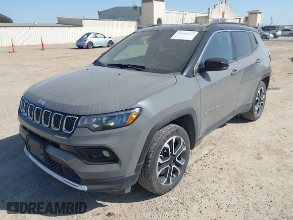 2023 Jeep Compass Limited with VIN 3C4NJDCN7PT569166, listed as a IAAI auction lot 42018154 with 40,751 mi miles and . Bid and sale history available at carsss.com. Image 17.