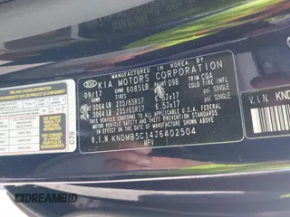 2018 Kia Sedona LX with VIN KNDMB5C14J6402504, listed as a IAAI auction lot 41682858 with 93,396 mi miles. Bid and sale history available at carsss.com. Image 9.