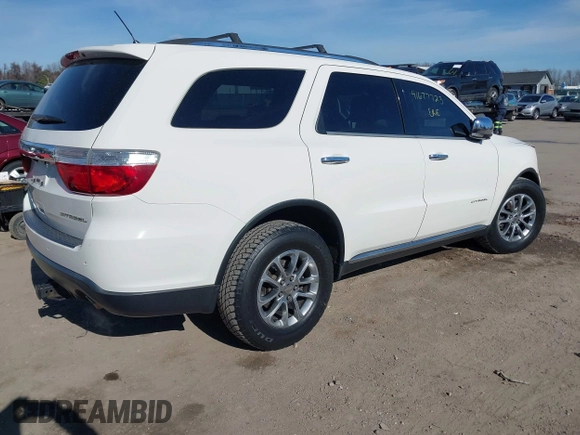 2011 Dodge Durango Citadel with VIN 1D4RE5GG8BC734009, listed as a IAAI auction lot 41677723 with 209,924 mi miles. Bid and sale history available at carsss.com. Image 4.