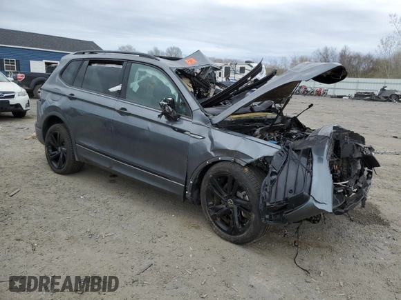 2024 Volkswagen Tiguan SE R-Line Black with VIN 3VV8B7AX4RM175123, listed as a Copart auction lot 53745675 with Not provided miles and Salvage title. Bid and sale history available at DreamBid. Image 4.