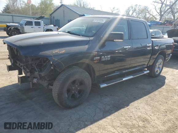 2016 Ram 1500 Big Horn with VIN 1C6RR7LT5GS249511, listed as a Copart auction lot 51928535 with 99,937 mi miles and Salvage title. Bid and sale history available at DreamBid. Image 1.