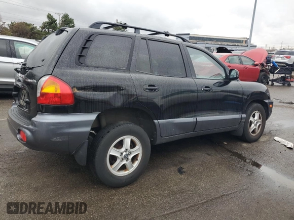 2002 Hyundai Santa Fe with VIN KM8SB12B12U241600, listed as a Copart auction lot 83525334 with 83,032 mi miles and Salvage Title. Bid and sale history available at carsss.com. Image 3.