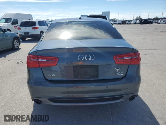 2014 Audi A6 3.0T Prestige with VIN WAUHGAFC1EN011537, listed as a Copart auction lot 47874865 with 100,630 mi miles and Salvage Title. Bid and sale history available at carsss.com. Image 6.