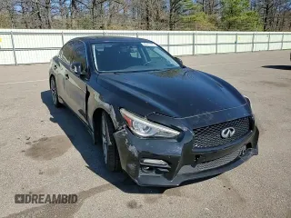 2014 Infiniti Q50 Sport with VIN JN1BV7AR3EM695576, listed as a Copart auction lot 56247165 with 151,825 mi miles and Salvage title. Bid and sale history available at DreamBid. Image 13.