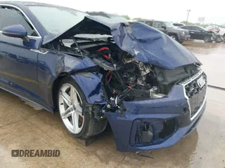 2022 Audi A5 Sportback S line Premium with VIN WAUDACF52NA023698, listed as a IAAI auction lot 41874459 with 45,967 mi miles. Bid and sale history available at carsss.com. Image 6.