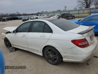 2013 Mercedes-Benz C 250 Sport with VIN WDDGF4HB5DA784854, listed as a Copart auction lot 43953325 with 83,617 mi miles and Salvage Title. Bid and sale history available at carsss.com. Image 2.
