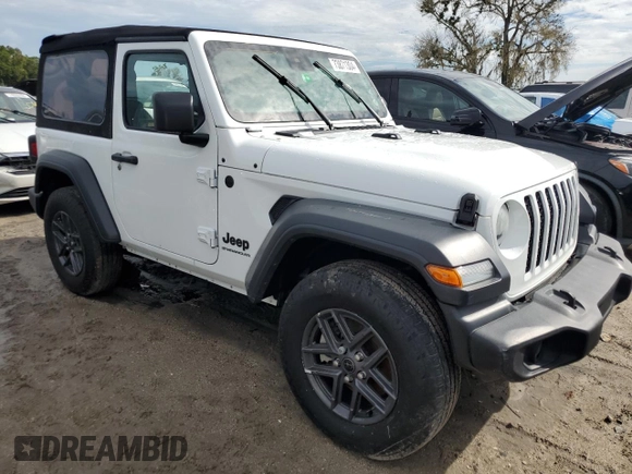 2024 Jeep Wrangler Sport S z VIN 1C4PJXAN9RW136328, wystawiony jako Copart lot #73871304 z przebiegiem Nie podano mil oraz Nie do naprawy • Non repairable. Historia ofert i sprzedaży dostępna na DreamBid. Obrazek 4.