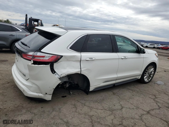 2020 Ford Edge Titanium with VIN 2FMPK4K98LBA66189, listed as a Copart auction lot 51950095 with 36,682 mi miles and Salvage Title. Bid and sale history available at carsss.com. Image 3.