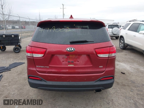 2016 Kia Sorento LX with VIN 5XYPGDA38GG165504, listed as a IAAI auction lot 41719002 with 126,424 mi miles. Bid and sale history available at carsss.com. Image 17.