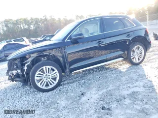 2018 Audi Q5 Premium Plus with VIN WA1BNAFY3J2005223, listed as a Copart auction lot 84760714 with 85,153 mi miles and Salvage Title. Bid and sale history available at carsss.com. Image 1.