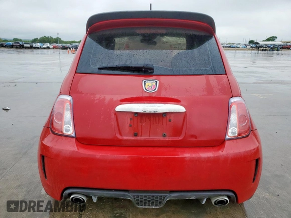 2015 FIAT 500 Abarth with VIN 3C3CFFFH8FT503545, listed as a Copart auction lot 52092955 with 0 mi miles and Clean Title. Bid and sale history available at carsss.com. Image 6.