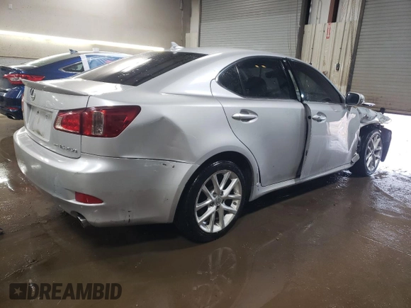 2013 Lexus IS 250 with VIN JTHCF5C25D5063740, listed as a Copart auction lot 52132195 with 150,178 mi miles and Salvage title. Bid and sale history available at DreamBid. Image 3.