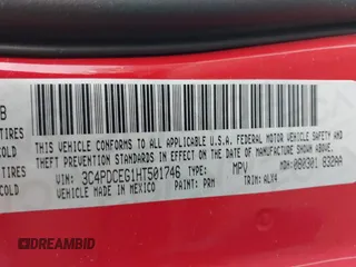 2017 Dodge Journey GT с VIN 3C4PDCEG1HT501746, выставлен на аукционе IAAI как лот 42146771 с пробегом 98 926 миль миль и . История ставок и продаж доступна на DreamBid. Изображение 9.