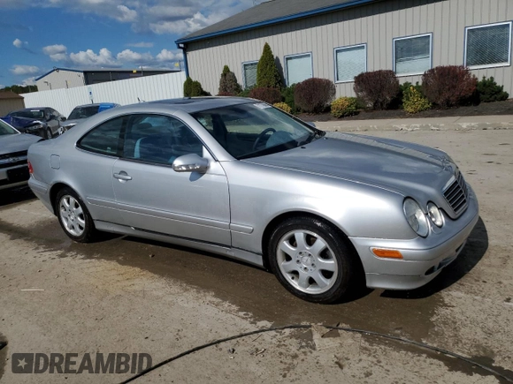 2000 Mercedes-Benz CLK 320/430 with VIN WDBLJ65G9YF132328, listed as a Copart auction lot 71779694 with 113,412 mi miles and Salvage Title. Bid and sale history available at DreamBid. Image 4.