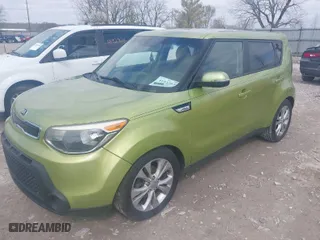 2014 Kia Soul + with VIN KNDJP3A52E7041398, listed as a IAAI auction lot 41932836 with 175,557 mi miles. Bid and sale history available at carsss.com. Image 4.