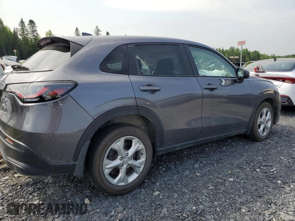 2023 Honda HR-V LX with VIN 3CZRZ2H3XPM101491, listed as a Copart auction lot 58654185 with Not provided miles and Salvage title. Bid and sale history available at DreamBid. Image 3.