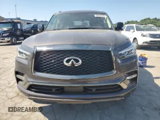 2024 Infiniti QX80 LUXE with VIN JN8AZ2AE7R9325614, listed as a Copart auction lot 59972514 with 8,594 mi miles and Salvage Title. Bid and sale history available at carsss.com. Image 5.