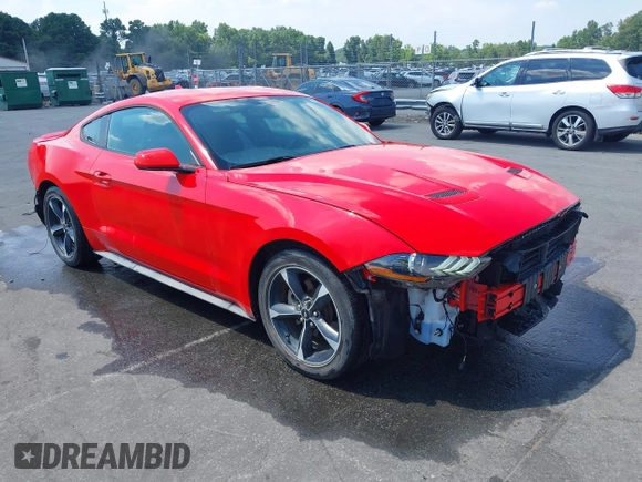 2020 Ford Mustang EcoBoost with VIN 1FA6P8TH4L5157629, listed as a IAAI auction lot 42650450 with 34,152 mi miles and . Bid and sale history available at DreamBid. Image 1.