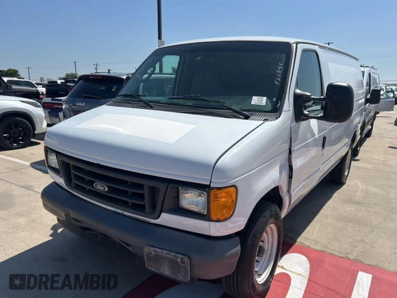 2007 Ford Econoline Cargo Commercial with VIN 1FTNE24W47DA96610, listed as a IAAI auction lot 42363797 with 385,351 mi miles and . Bid and sale history available at DreamBid. Image 1.