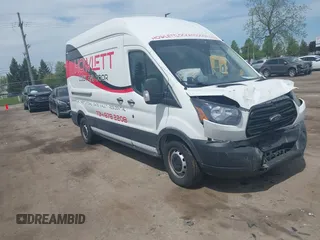 2019 Ford Transit with VIN 1FTYR2XG0KKA22854, listed as a IAAI auction lot 42245141 with 157,886 mi miles and . Bid and sale history available at DreamBid. Image 1.