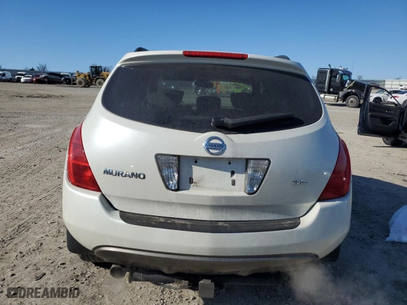 2004 Nissan Murano SL with VIN JN8AZ08T84W207591, listed as a Copart auction lot 89176425 with 182,127 mi miles and Salvage Title. Bid and sale history available at carsss.com. Image 6.