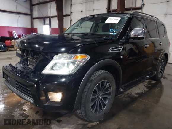 2020 Nissan Armada SL with VIN JN8AY2NC1L9615589, listed as a IAAI auction lot 41707641 with 95,887 mi miles. Bid and sale history available at carsss.com. Image 19.