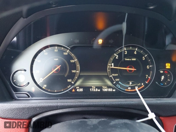 2014 BMW 4 Series 435i with VIN WBA3R1C51EK192330, listed as a Copart auction lot 42523825 with 106,183 mi miles and Salvage Title. Bid and sale history available at carsss.com. Image 9.