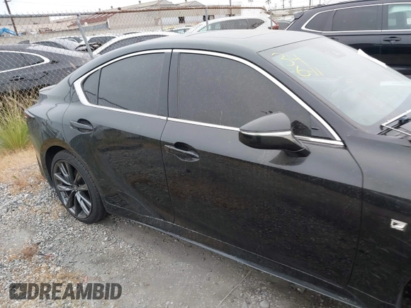 2022 Lexus IS 350 F Sport with VIN JTHGZ1B25N5049860, listed as a IAAI auction lot 42174458 with 35,384 mi miles and . Bid and sale history available at DreamBid. Image 13.